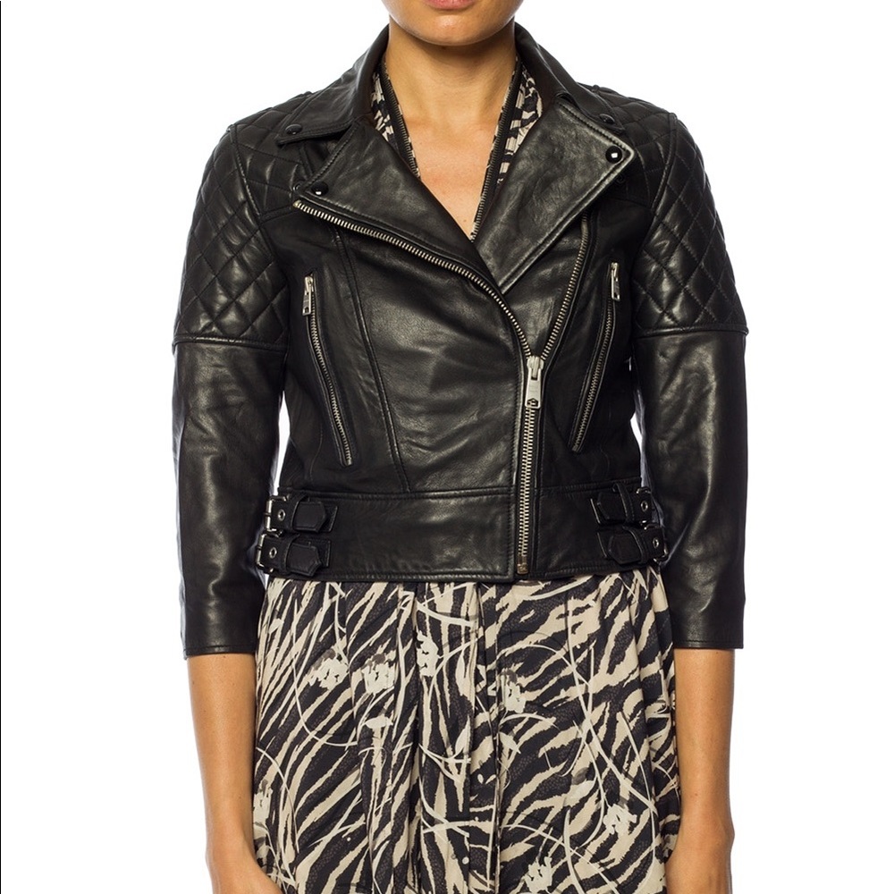 ALL SAINTS beattie leather jacket